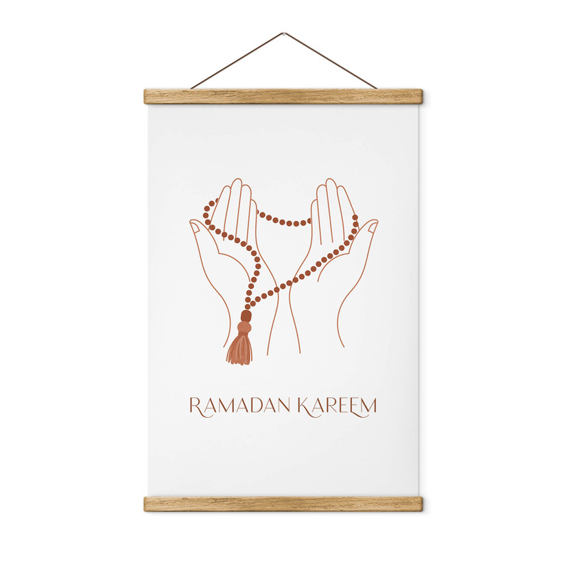 Obraz tkaniny Ramadan Kareem ręce