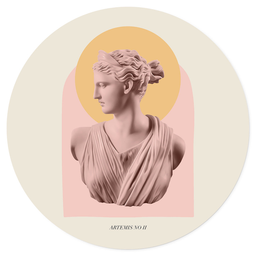 Vinilo decorativo estatua de la diosa Artemisa - Grace Digital Art - Redondo