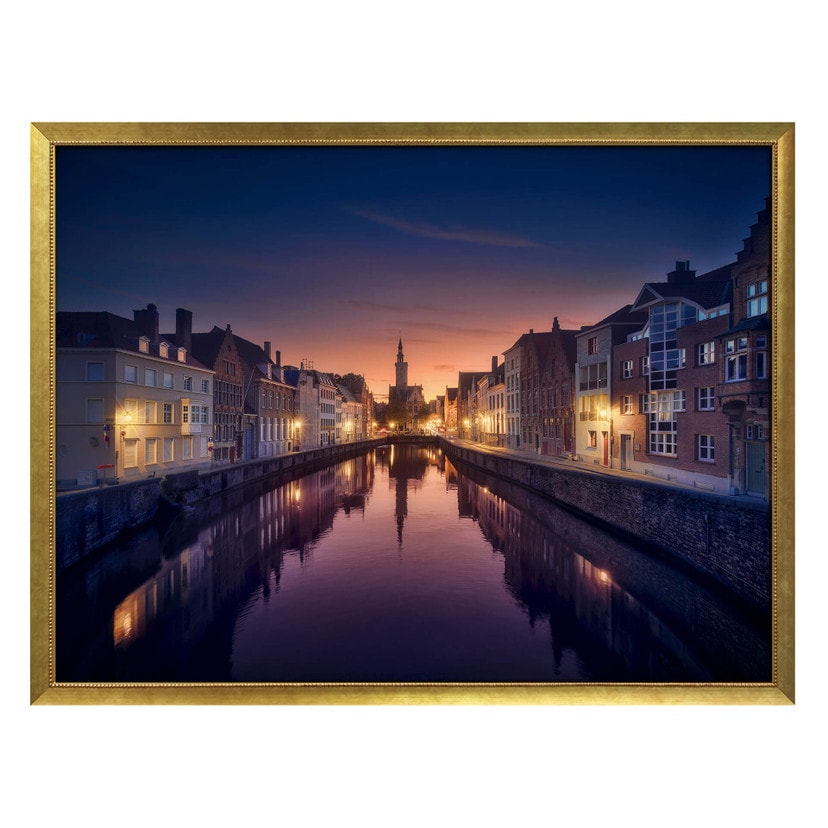 Poster García - Coucher de soleil à Bruges