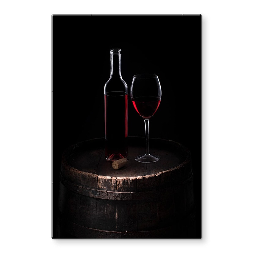 Tableau sur verre Perfoncio - vin rouge pour connaisseurs