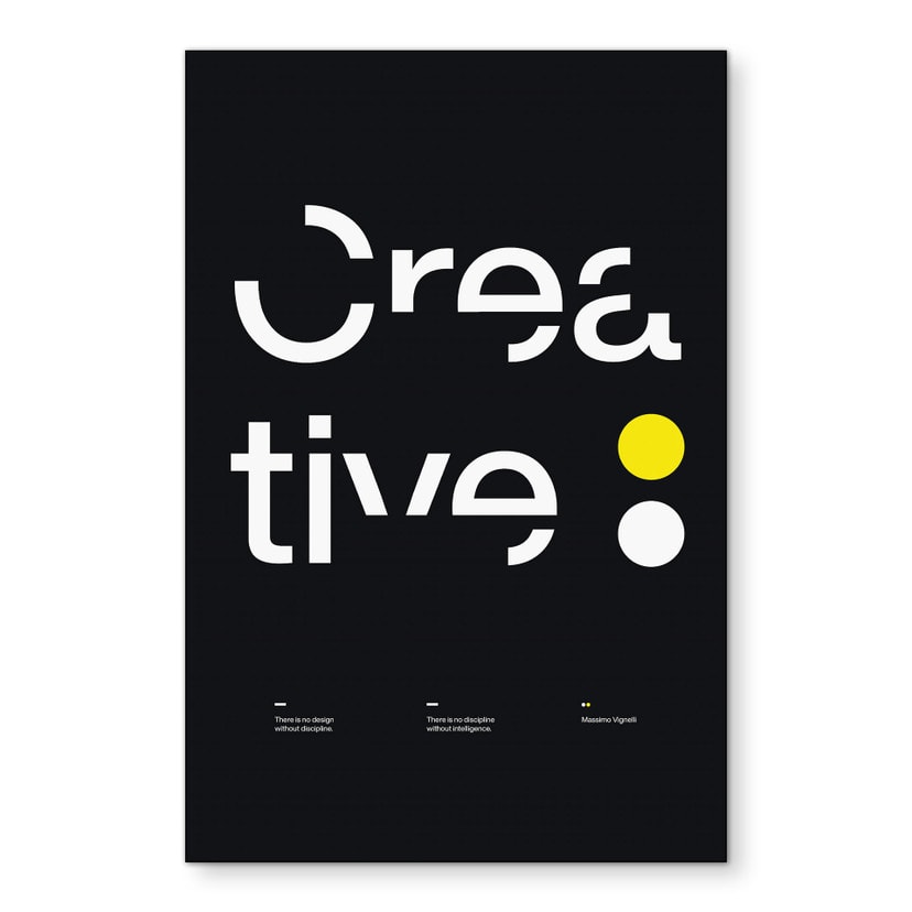 Tableau Design Typographique Créatif - Sub88 Studio - Alu-Dibond