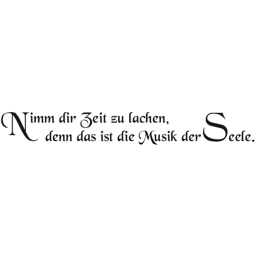 Wandtattoo Nimm Dir Zeit zu lachen... 1