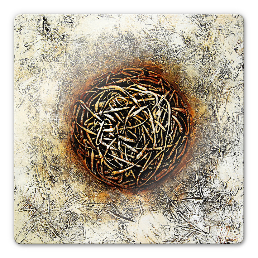 Tableau en verre - Fedrau - Cube 03