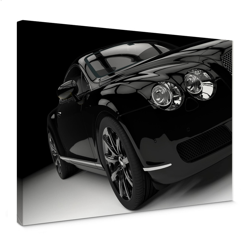 Obraz na płótnie Metallic Car Black 02