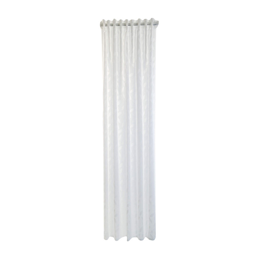 Homing Vorhang mit verdeckten Schlaufen Keela weiß -  2.45 x 1.4 m