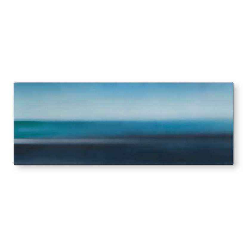 Glasschilderij Rotko Veil - Blauwe Horizon - Sir Edward x Grigory Gladarev - Panorama