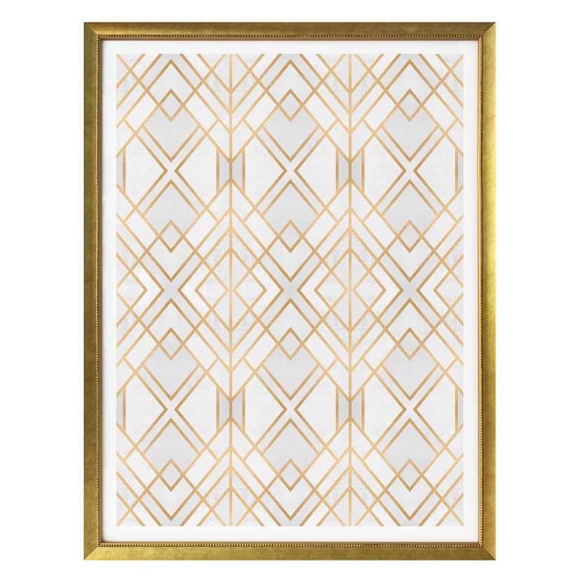 Plakat Fredriksson - Złota geometria