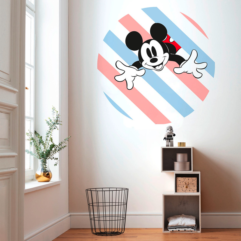 Selvklæbende non-woven tapet - Mickey Hang in There - 125 x 125 cm