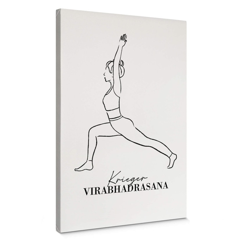 Tableau sur toile Yoga - Posture du guerrier