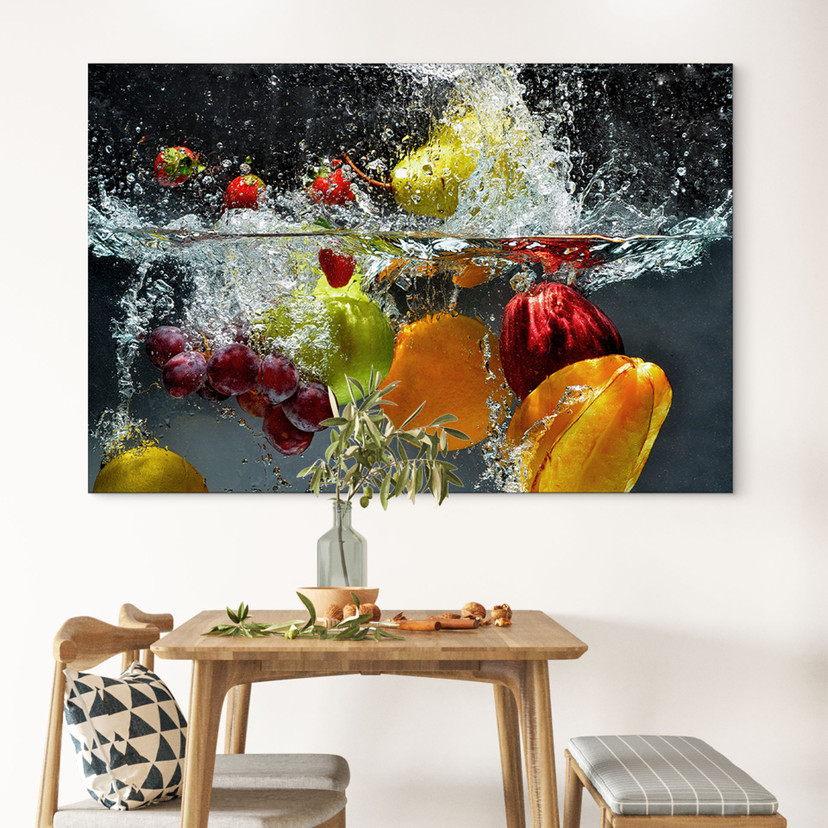 Wandbild Erfrischendes Obst - Alu-Dibond