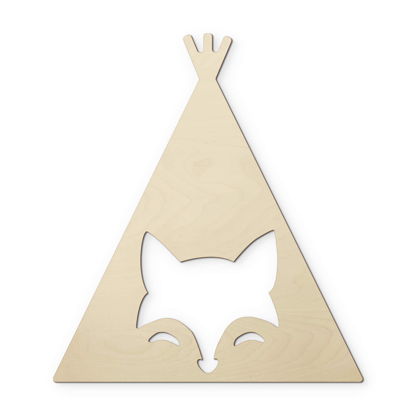 Dekoracja drewniana topola - tipi - lis