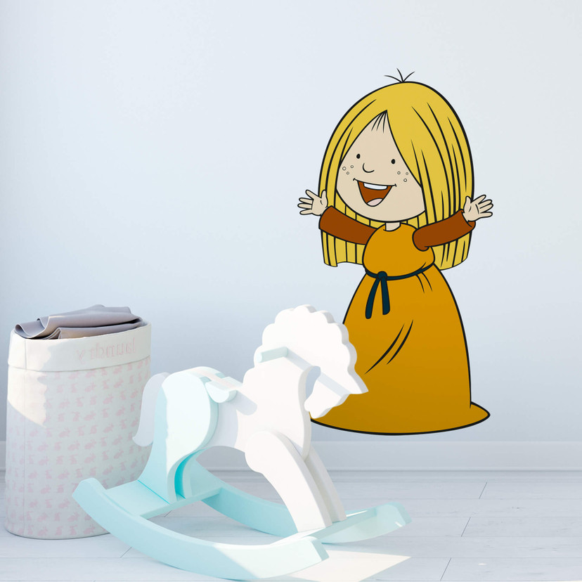 Muursticker Ylvi 2 - Wickie en de Viking