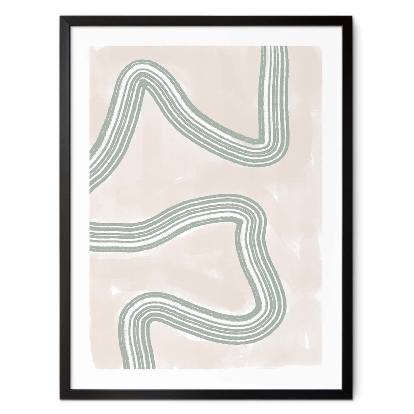 Poster Kunstdruck - Abstracto Twist - uplusmestudio
