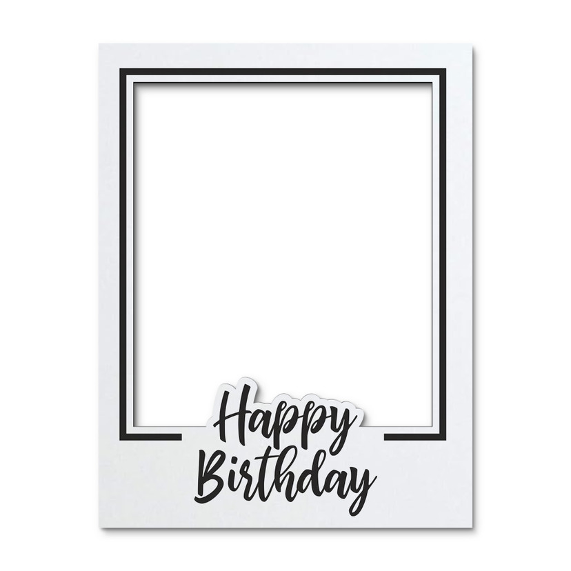 Happy Birthday-fotoramme - Festdekoration til fødselsdagsfest