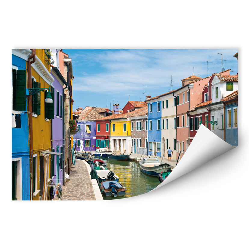 Poster autocollant - W - Venise en Couleur