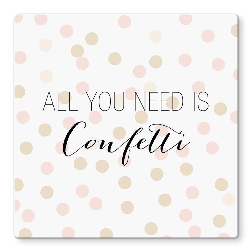 Glass Print Confetti & Cream - Confetti