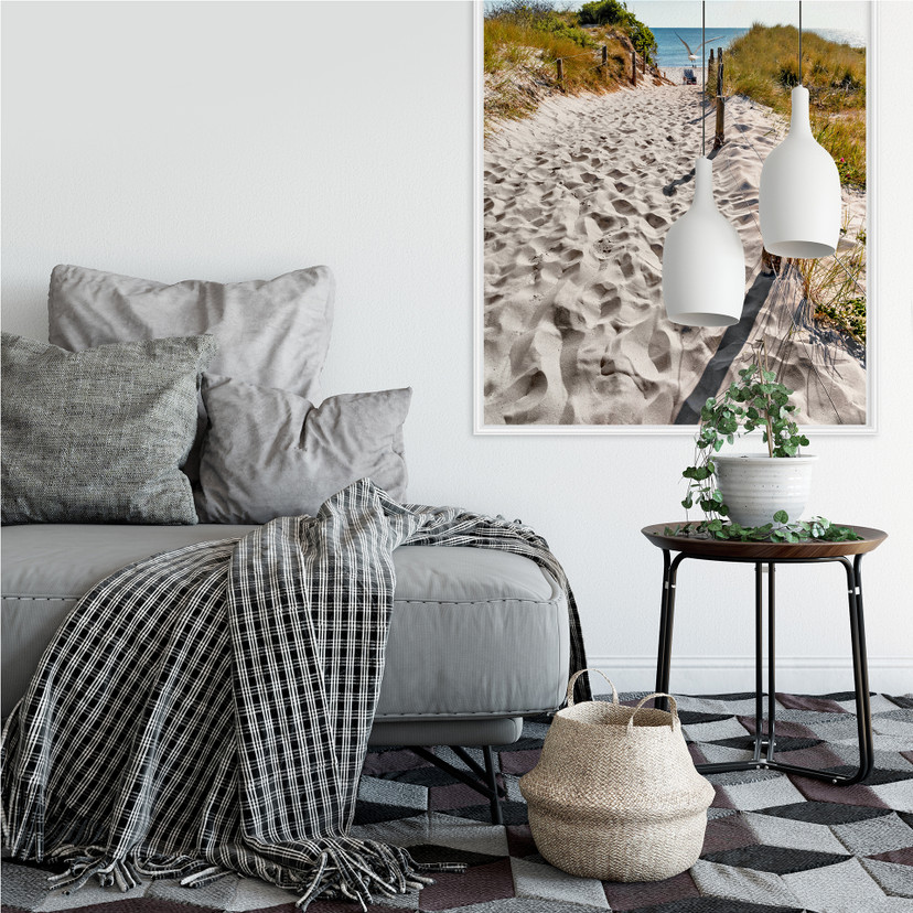 Zelfklevende Poster Way to the Beach