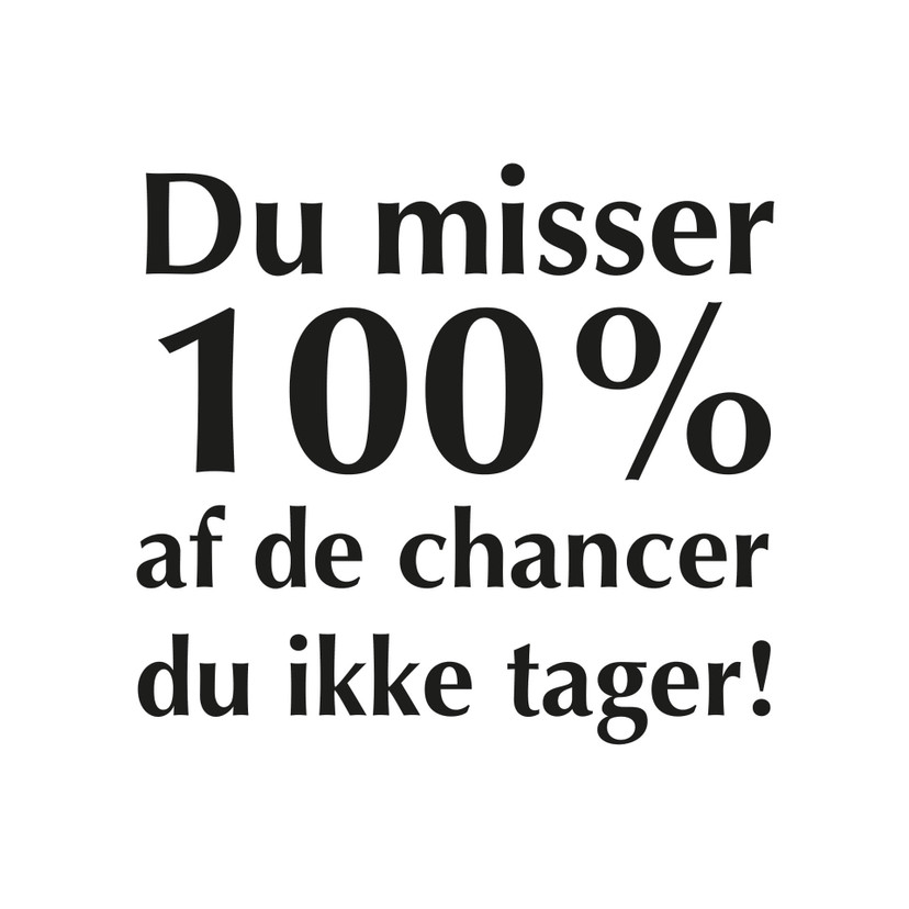 Wallsticker -  Du misser...