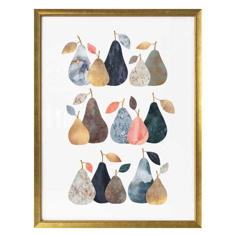 Póster Fredriksson - Peras de colores