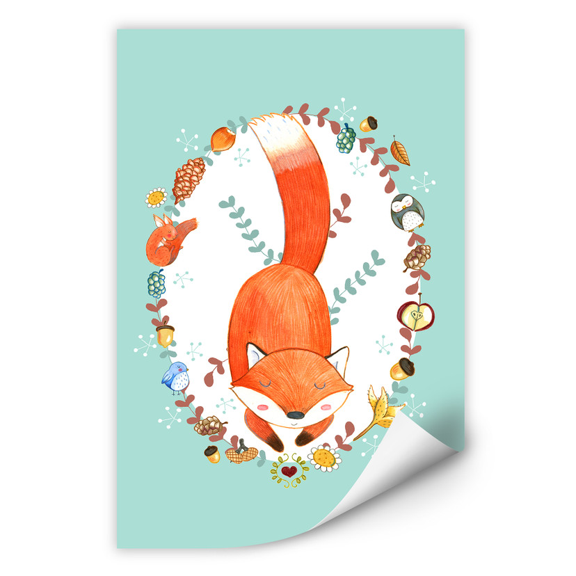 Wallprint Loske - Schlafender Wald