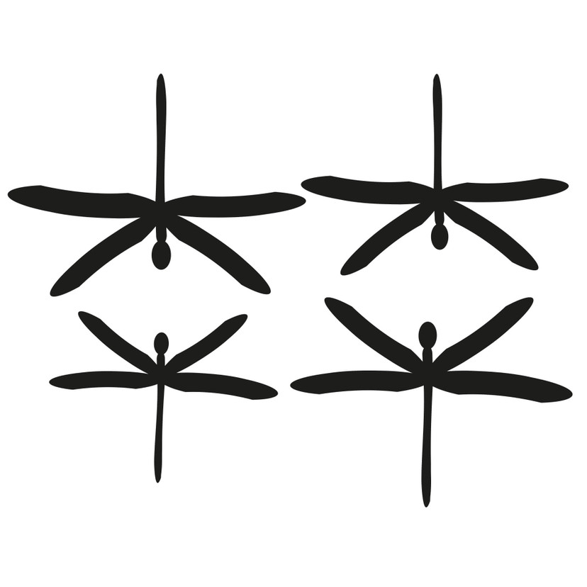 Sticker carrelage : Set Libellules