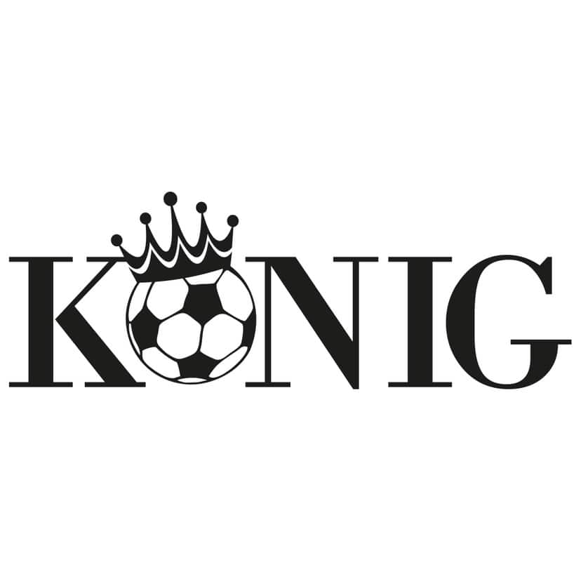 Wandtattoo Fussballkönig