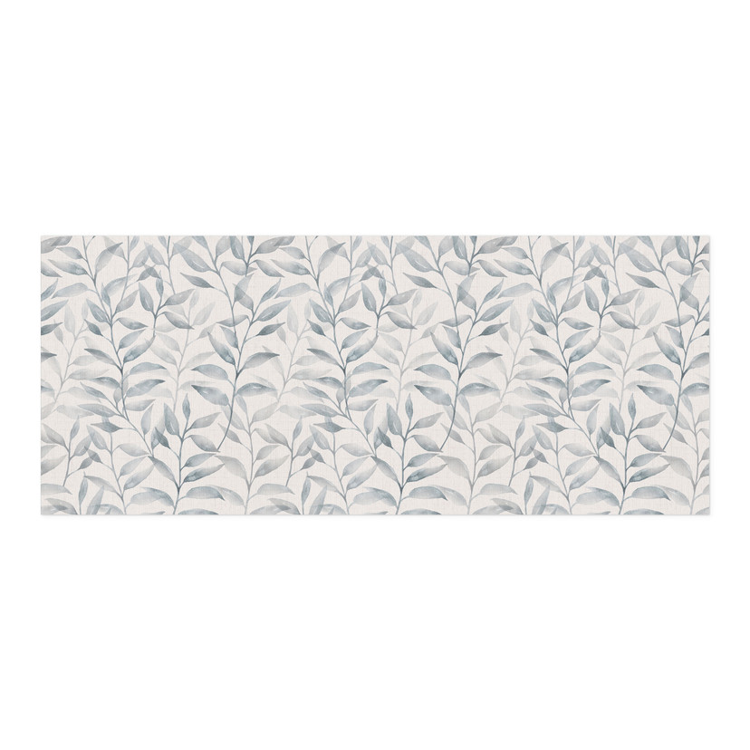 Revêtement pour cuisine adhésif Délicates feuilles d'aquarelle - Soft Grey - Bloomery Decor