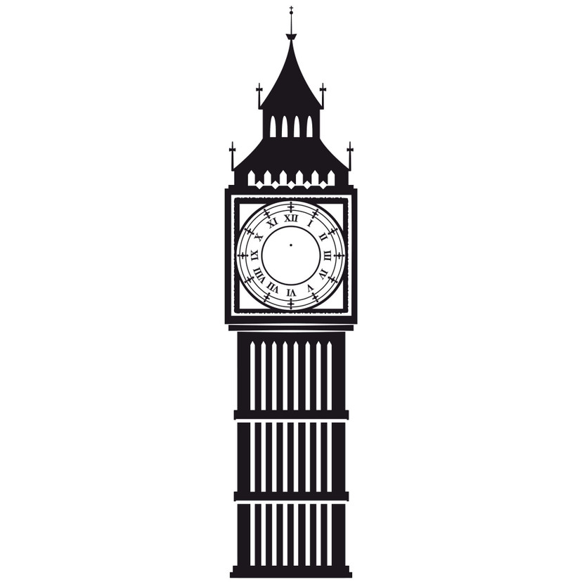 Sticker mural - Horloge Big Bang