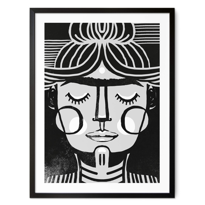 Plakat Śniąca Frida Ilustracja - Treechild