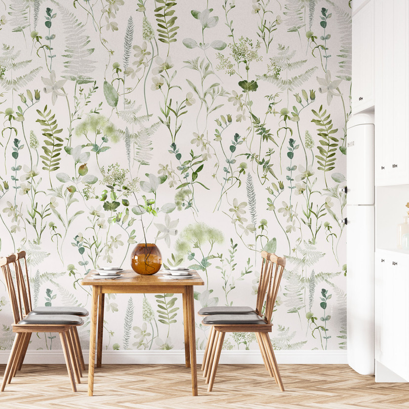 Papier peint photo Herbes et fleurs sauvages - UN Designs