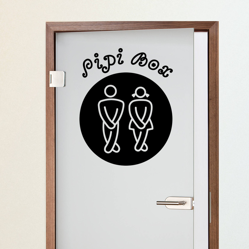 Sticker mural - Pipi Box