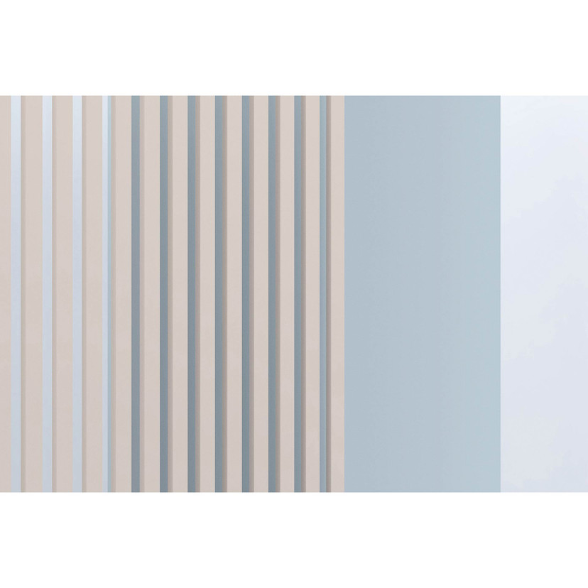 Fotomural Paredes de Patel 3 Illusion Room 2 azul, beige
