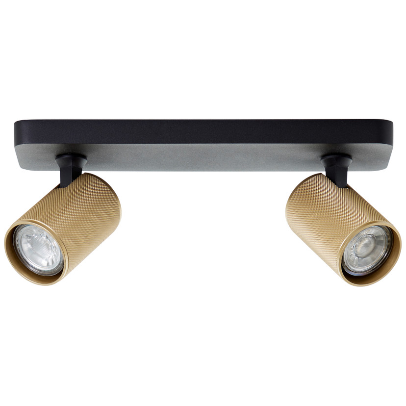 Spotbalken Leonardo, gold, 12,1 x 31 cm, Metall Spotleuchte
