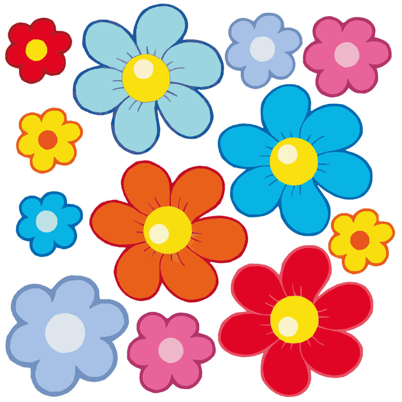 Wallsticker Blomster til Børn