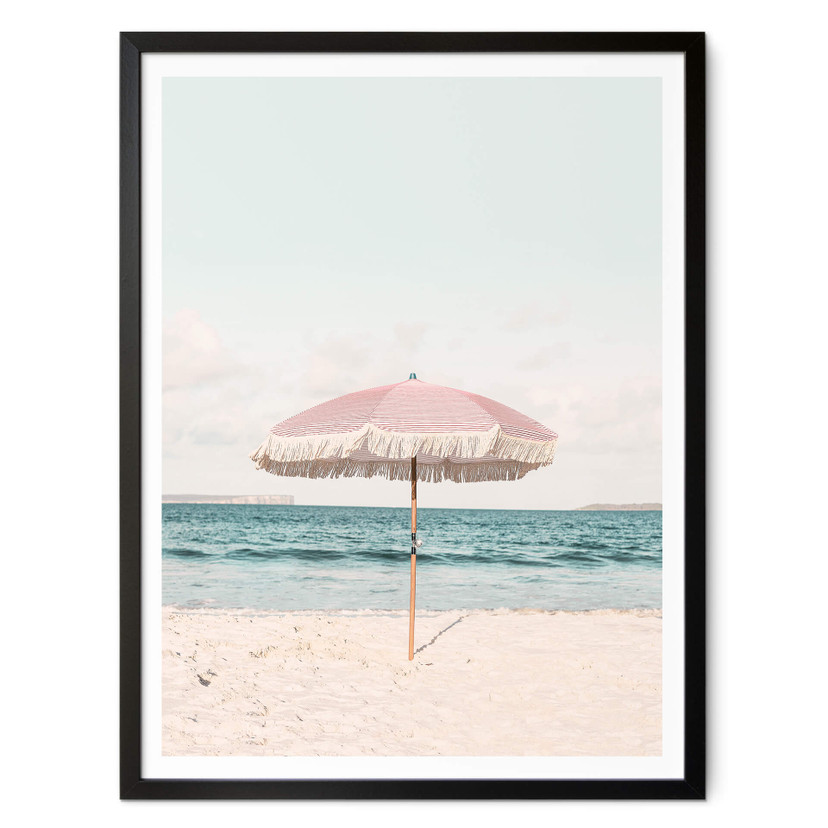 Plakat Sisi & Seb - Różowy parasol