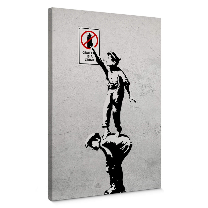 Obraz na płótnie Banksy - Graffiti to przestępstwo