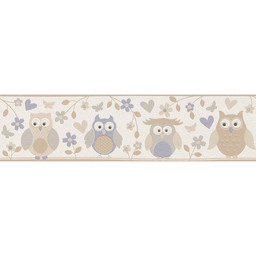 Bordo decorativo Rasch - Kids & Teens III Gufi