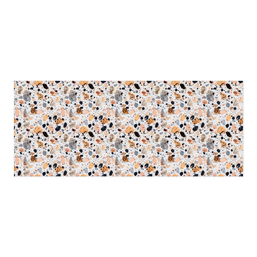 Revêtement pour cuisine autocollant Pierres de terrazzo colorées - Treechild