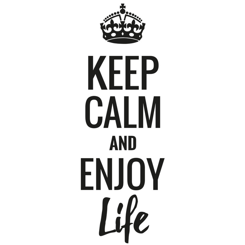 Wallsticker - Keep calm and enjoy life