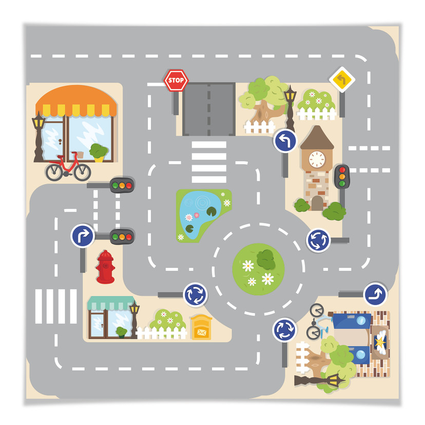 Folia samoprzylepna play street 56x56 cm
