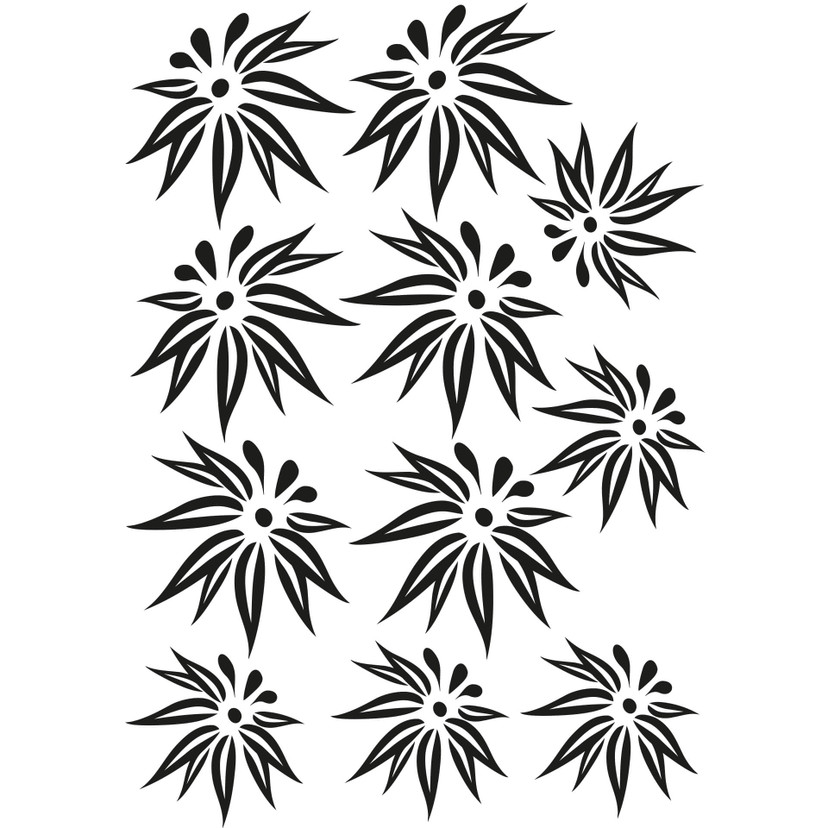 Wallsticker Blomster sæt 11