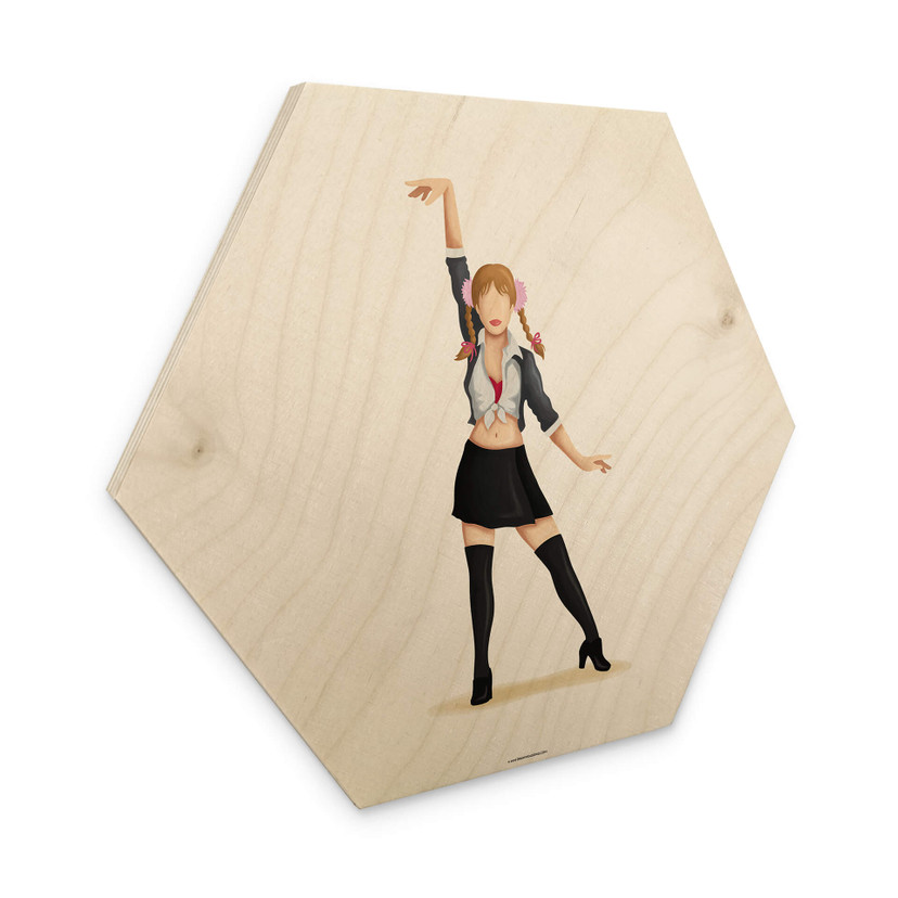 Hexagone - Bois placage bouleau Tohmé - - Britney
