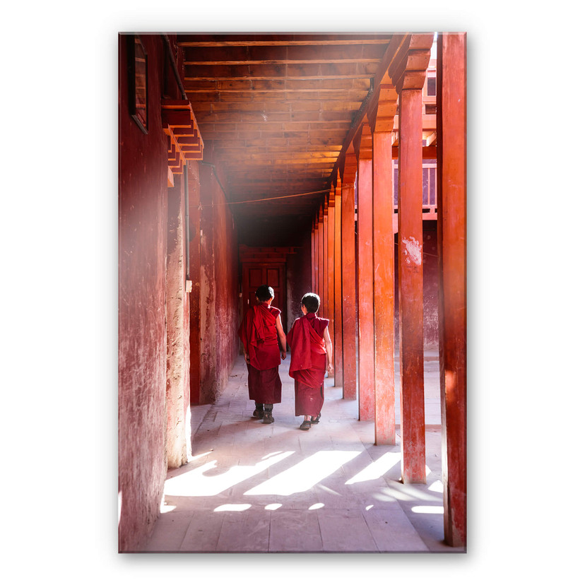 Akrylbillede Colombo - Munke i Nepal