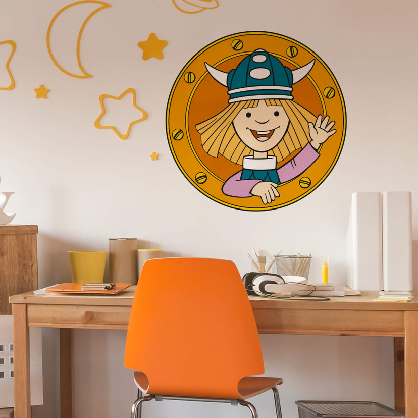 Muursticker Wickie 3