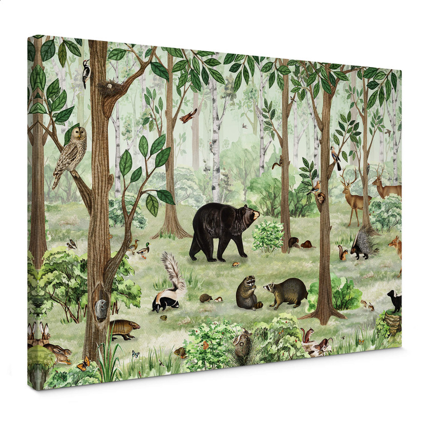 Leinwandbild Kikki Belle - Wald Suchbild