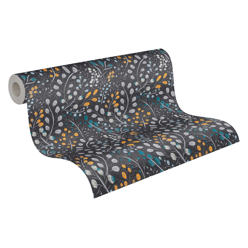Tapeta Black Yellow - tapeta z włókniny A.S. Création