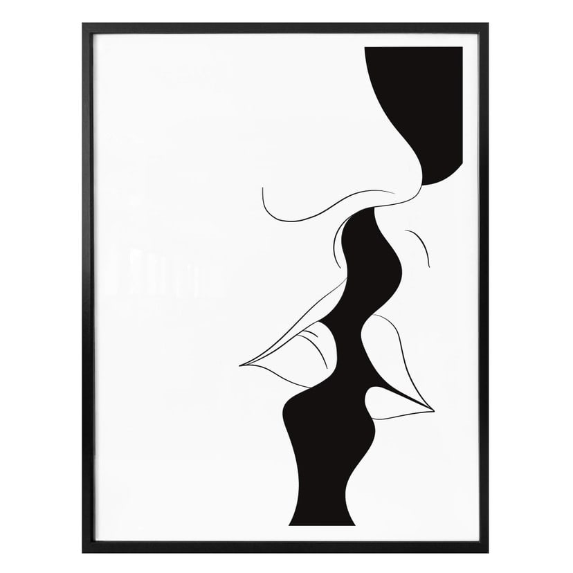Plakat Nordic Creators - Biały Pocałunek