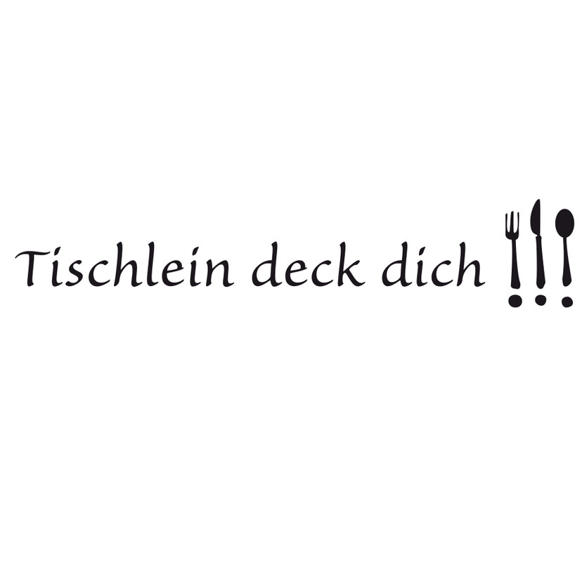 Wandtattoo Tischlein deck dich