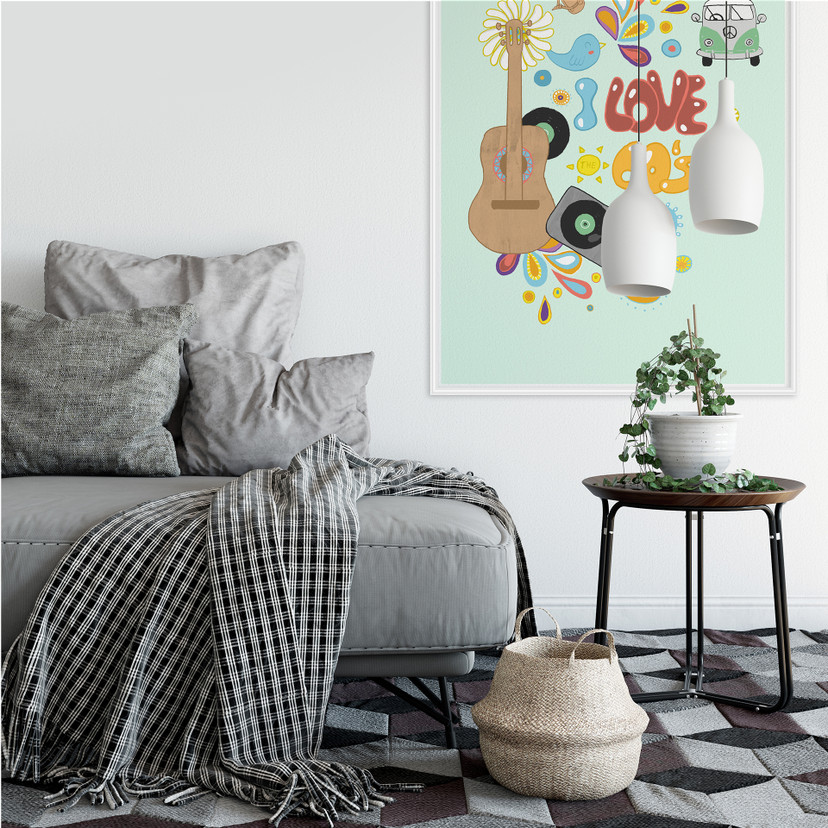 Wallprint - Loske - I love the 60s