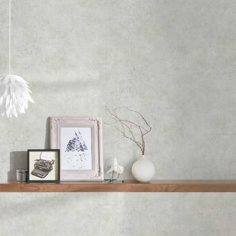 Selvklæbende tapet- og møbelfolie - betonlook - loft - grå - rulle 840x53 cm